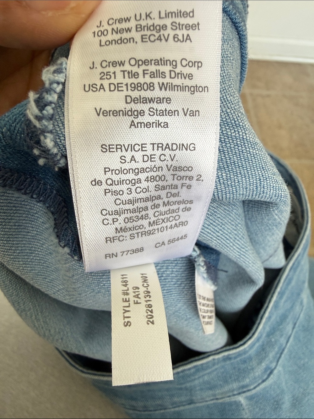 J. Crew Blue Denim Tiered A-Line Skirt - Picture 8 of 11